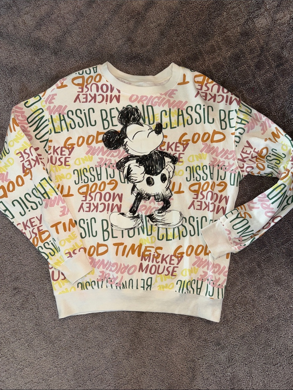 Mickey Mouse Multicolor Graphic Sweatshirt